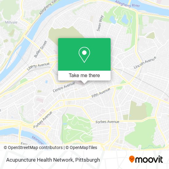 Mapa de Acupuncture Health Network