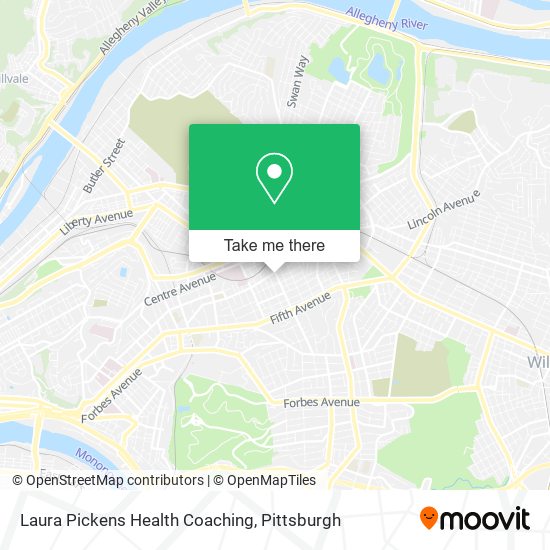 Laura Pickens Health Coaching map