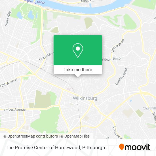 The Promise Center of Homewood map