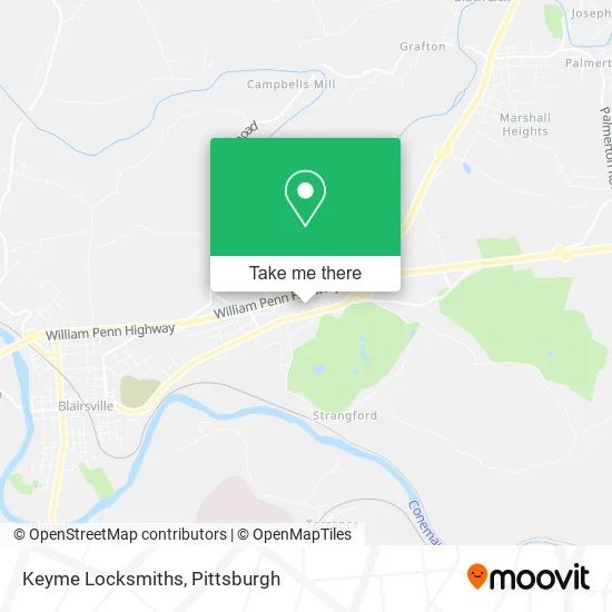 Keyme Locksmiths map