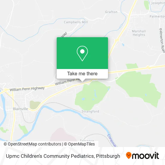 Upmc Children's Community Pediatrics map