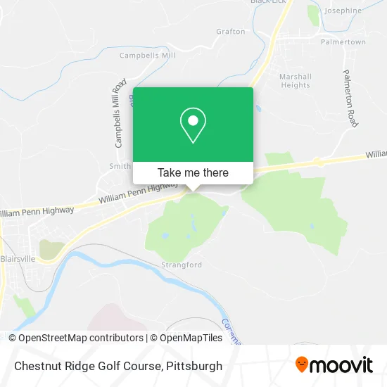 Chestnut Ridge Golf Course map