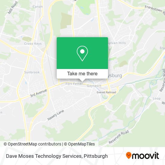 Dave Moses Technology Services map