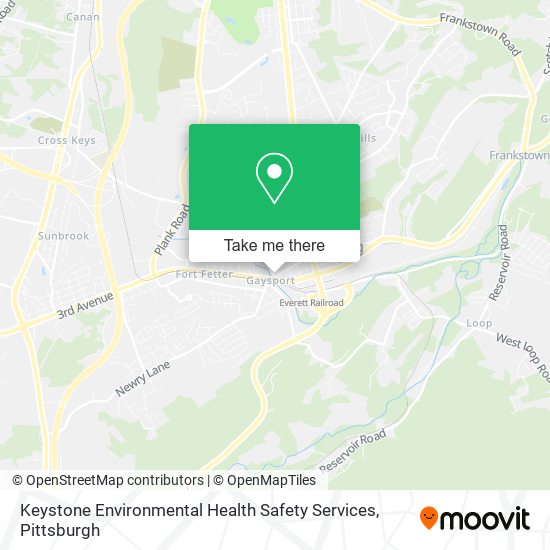 Mapa de Keystone Environmental Health Safety Services