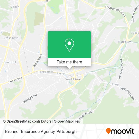 Mapa de Brenner Insurance Agency