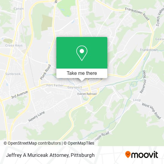 Jeffrey A Muriceak Attorney map