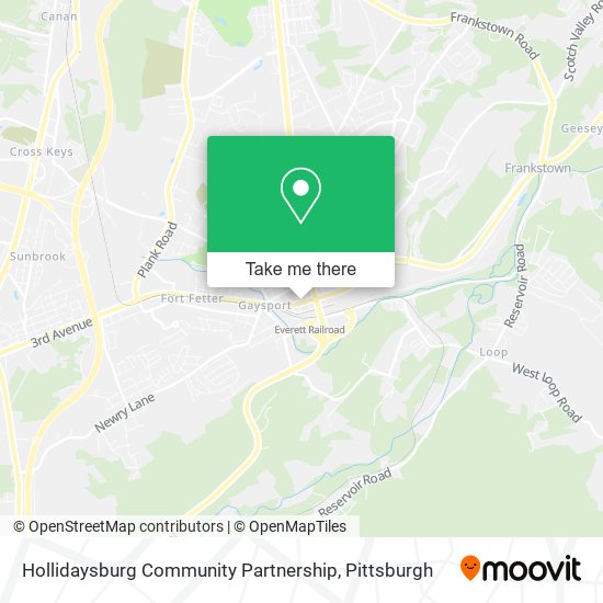 Hollidaysburg Community Partnership map