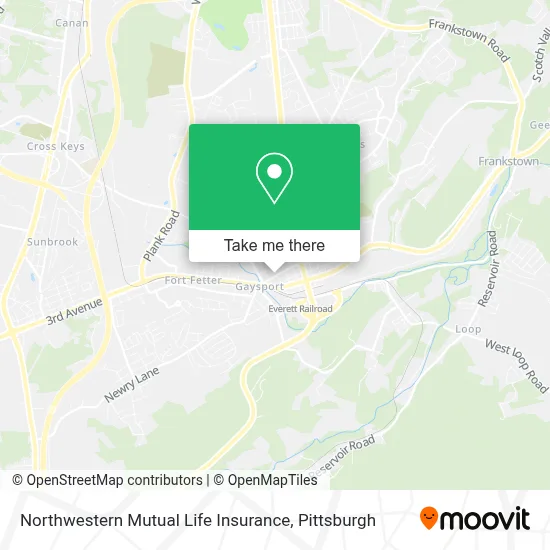 Northwestern Mutual Life Insurance map