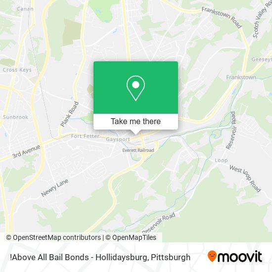 Mapa de !Above All Bail Bonds - Hollidaysburg