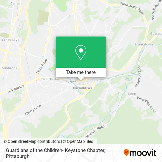 Mapa de Guardians of the Children- Keystone Chapter