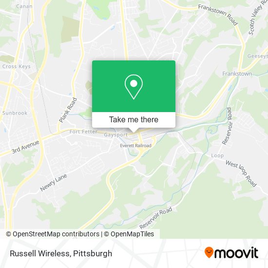 Mapa de Russell Wireless