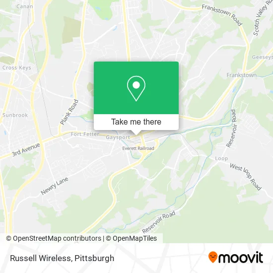 Russell Wireless map