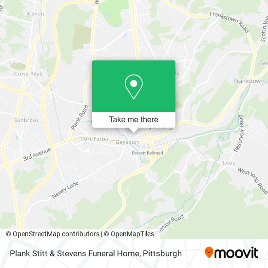 Mapa de Plank Stitt & Stevens Funeral Home