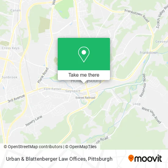 Urban & Blattenberger Law Offices map