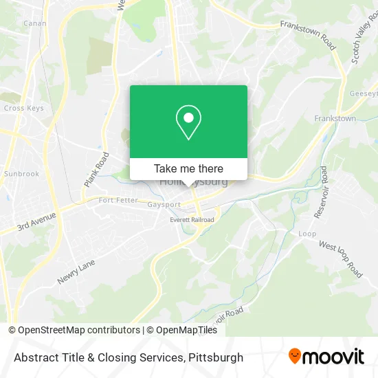 Abstract Title & Closing Services map