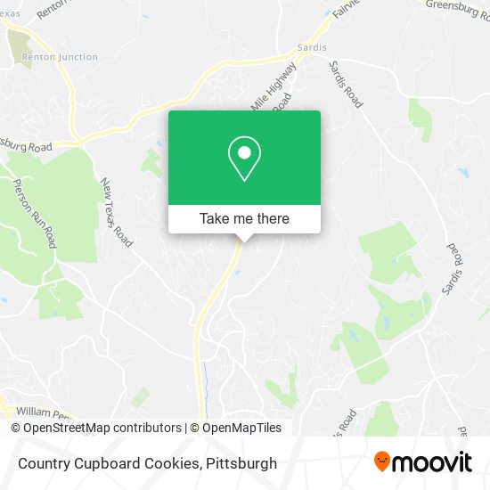 Country Cupboard Cookies map