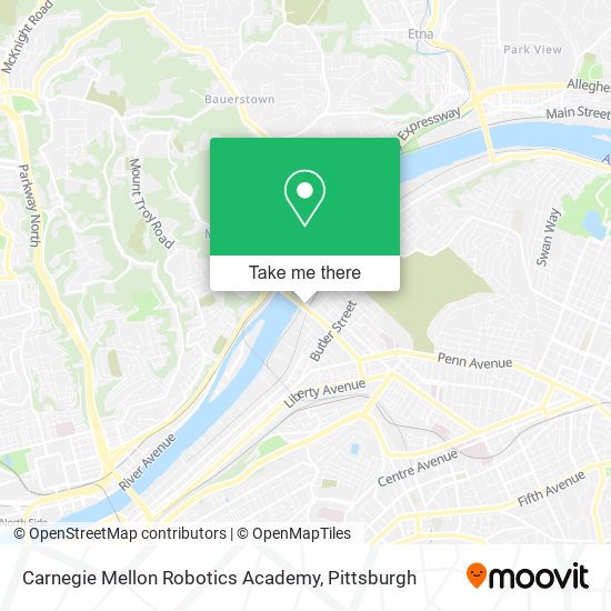Carnegie Mellon Robotics Academy map