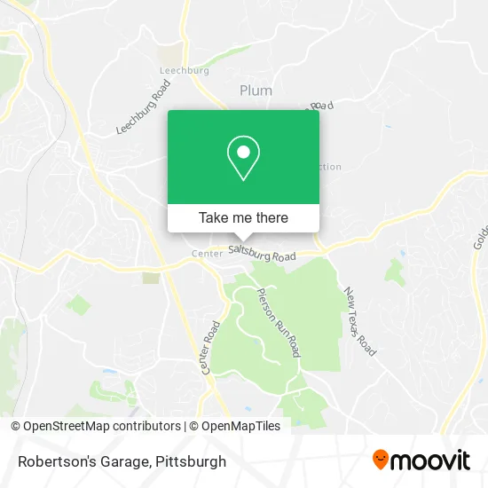 Robertson's Garage map