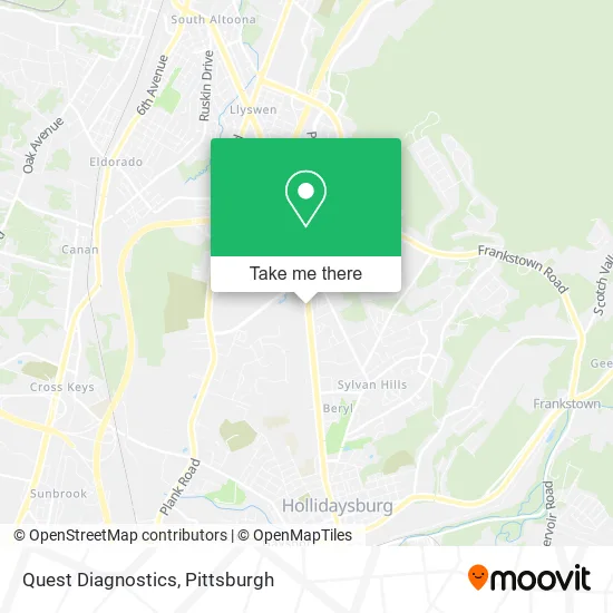 Quest Diagnostics map