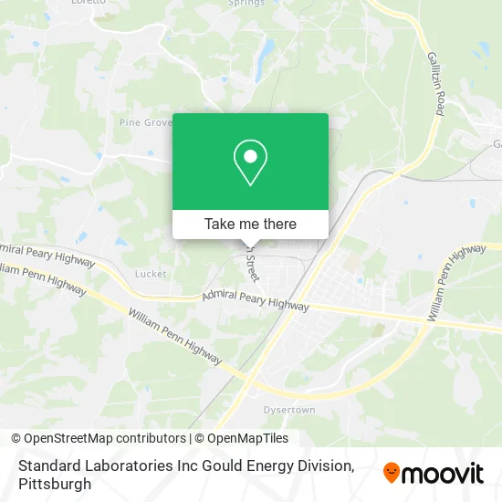 Standard Laboratories Inc Gould Energy Division map