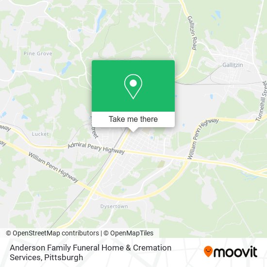 Mapa de Anderson Family Funeral Home & Cremation Services