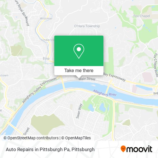 Mapa de Auto Repairs in Pittsburgh Pa