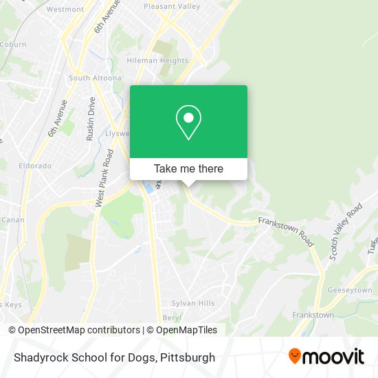 Mapa de Shadyrock School for Dogs