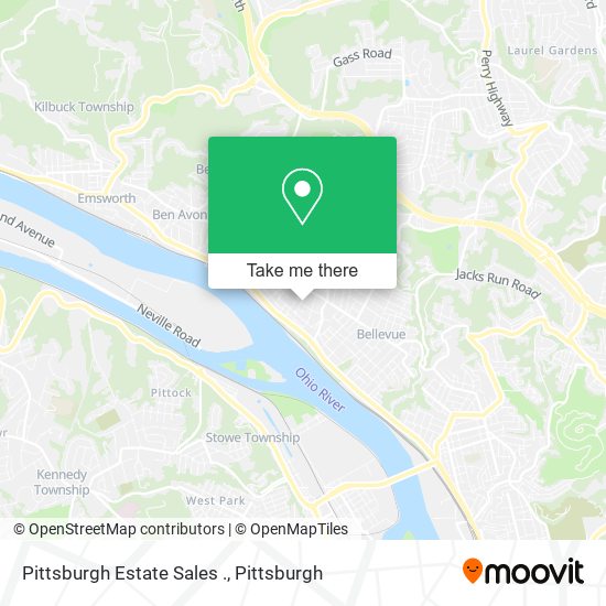 Mapa de Pittsburgh Estate Sales .