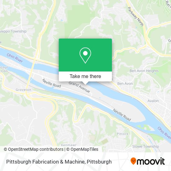 Pittsburgh Fabrication & Machine map