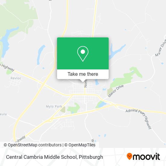 Central Cambria Middle School map