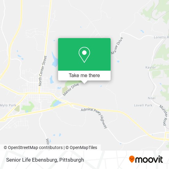 Senior Life Ebensburg map