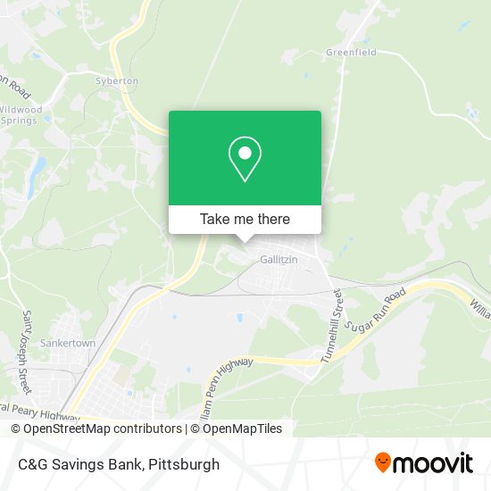 C&G Savings Bank map