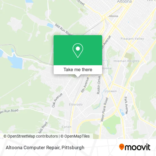 Altoona Computer Repair map