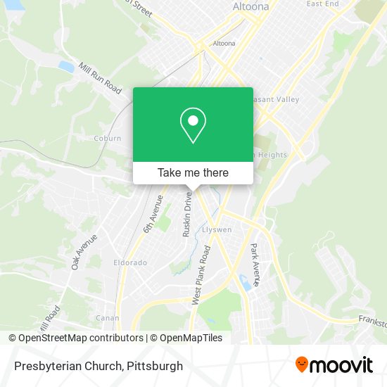 Presbyterian Church map