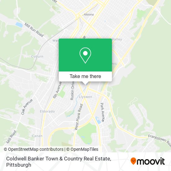 Mapa de Coldwell Banker Town & Country Real Estate