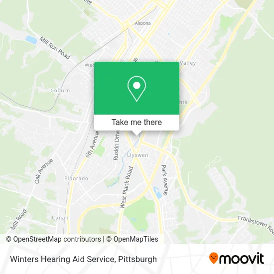 Winters Hearing Aid Service map