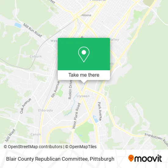 Blair County Republican Committee map