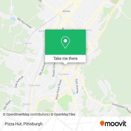 Pizza Hut map