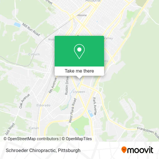 Schroeder Chiropractic map