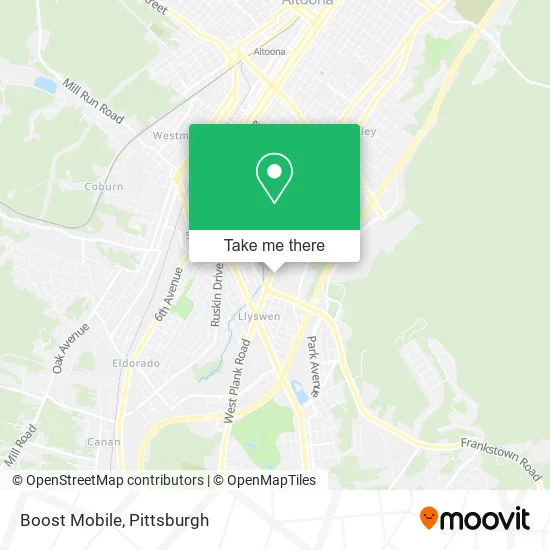 Boost Mobile map