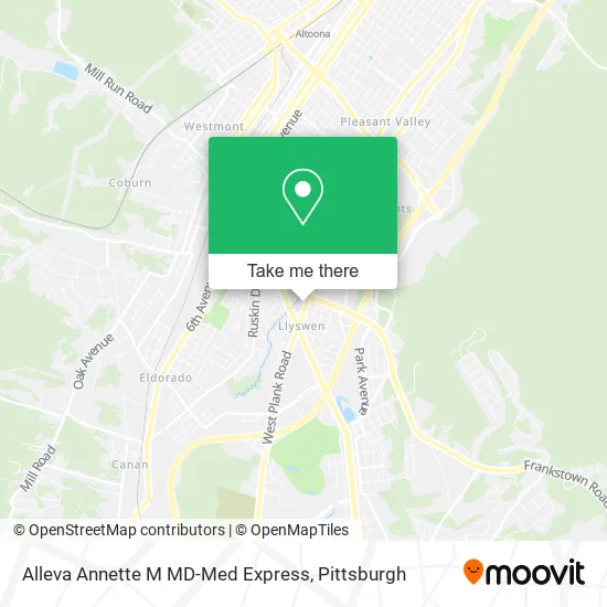 Alleva Annette M MD-Med Express map