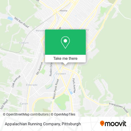 Mapa de Appalachian Running Company