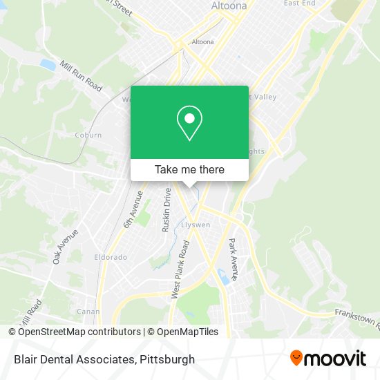 Blair Dental Associates map