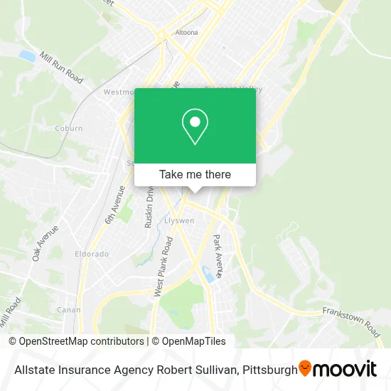 Allstate Insurance Agency Robert Sullivan map