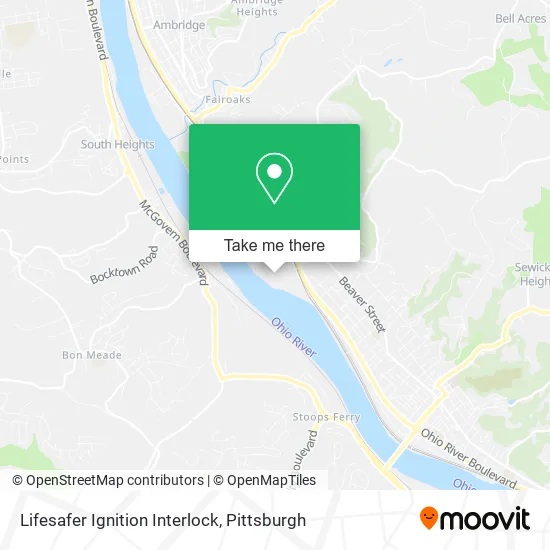Lifesafer Ignition Interlock map