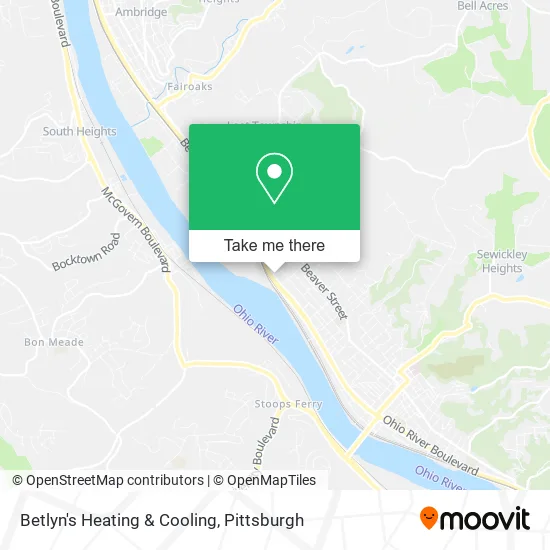 Betlyn's Heating & Cooling map