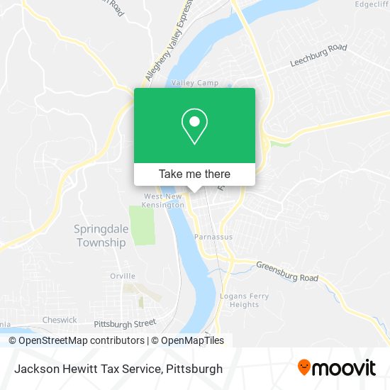 Jackson Hewitt Tax Service map