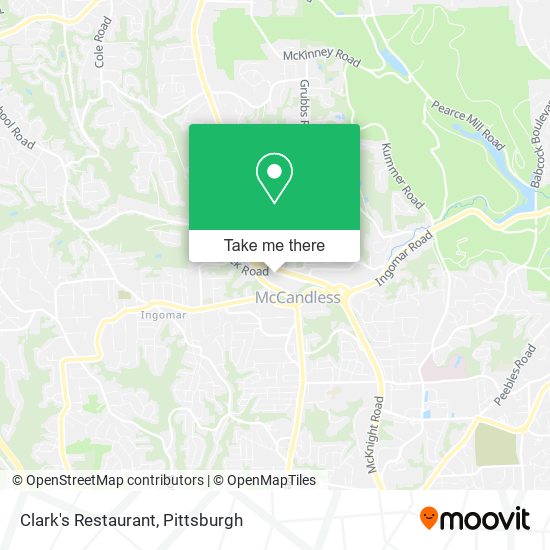 Clark's Restaurant map
