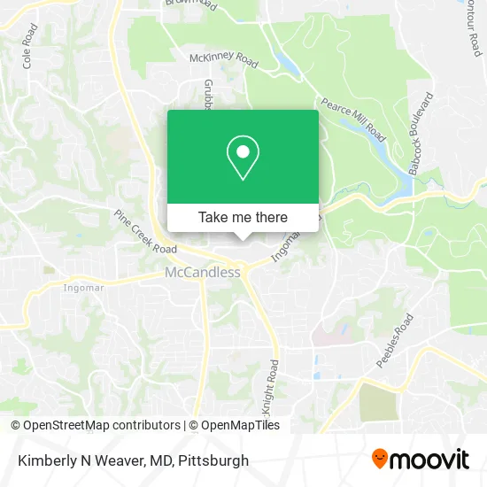 Kimberly N Weaver, MD map