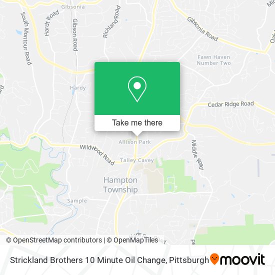 Strickland Brothers 10 Minute Oil Change map